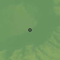 Shaded relief of the 52 km around Feteşti, drawn from the GMTED2010 grid