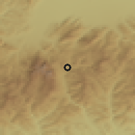 Shaded relief of the 51 km around Azuga, drawn from the GMTED2010 grid