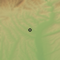 Shaded relief of the 52 km around Frânceşti, drawn from the GMTED2010 grid