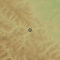 Shaded relief of the 51 km around Frasin, drawn from the GMTED2010 grid