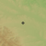 Shaded relief of the 50 km around Frătăuţii Noi, drawn from the GMTED2010 grid