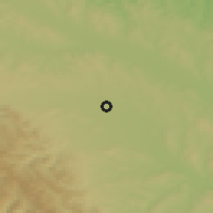 Shaded relief of the 50 km around Frătăuţii Vechi, drawn from the GMTED2010 grid