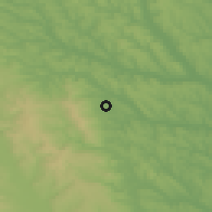 Shaded relief of the 51 km around Frumuşica, drawn from the GMTED2010 grid