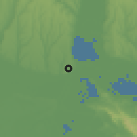 Shaded relief of the 51 km around Galaţi, drawn from the GMTED2010 grid