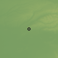 Shaded relief of the 51 km around Giarmata, drawn from the GMTED2010 grid
