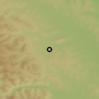 Shaded relief of the 51 km around Grumăzeşti, drawn from the GMTED2010 grid