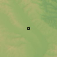 Shaded relief of the 51 km around Hălăuceşti, drawn from the GMTED2010 grid