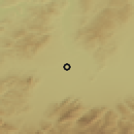 Shaded relief of the 51 km around Hălchiu, drawn from the GMTED2010 grid