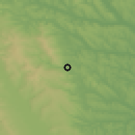 Shaded relief of the 51 km around Hârlau, drawn from the GMTED2010 grid