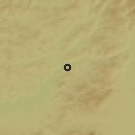 Shaded relief of the 51 km around Hoghiz, drawn from the GMTED2010 grid