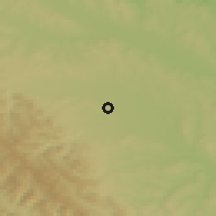 Shaded relief of the 50 km around Horodnicu, drawn from the GMTED2010 grid