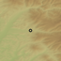 Shaded relief of the 51 km around Ibăneşti, drawn from the GMTED2010 grid
