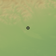 Shaded relief of the 52 km around Ion luca Caragiale, drawn from the GMTED2010 grid