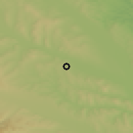 Shaded relief of the 51 km around Ipoteşti, drawn from the GMTED2010 grid