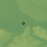 Shaded relief of the 52 km around Islaz, drawn from the GMTED2010 grid