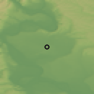 Shaded relief of the 52 km around Jiana, drawn from the GMTED2010 grid
