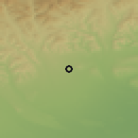 Shaded relief of the 52 km around Băicoi, drawn from the GMTED2010 grid