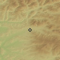 Shaded relief of the 51 km around Josenii Bârgăului, drawn from the GMTED2010 grid