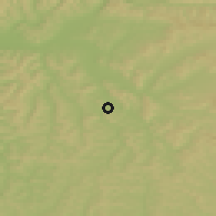 Shaded relief of the 51 km around Lechinţa, drawn from the GMTED2010 grid