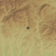 Shaded relief of the 51 km around Lereşti, drawn from the GMTED2010 grid