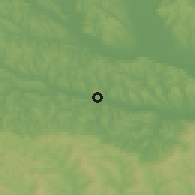 Shaded relief of the 51 km around Leţcani, drawn from the GMTED2010 grid