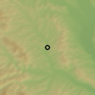 Shaded relief of the 51 km around Livezi, drawn from the GMTED2010 grid