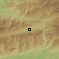 Shaded relief of the 51 km around Lupeni, drawn from the GMTED2010 grid