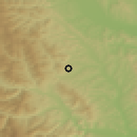 Shaded relief of the 51 km around Măgireşti, drawn from the GMTED2010 grid