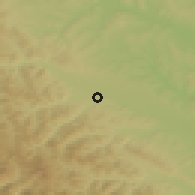 Shaded relief of the 51 km around Mălini, drawn from the GMTED2010 grid