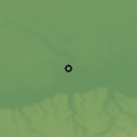 Shaded relief of the 52 km around Mănăstirea, drawn from the GMTED2010 grid