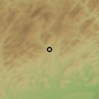 Shaded relief of the 51 km around Măneciu, drawn from the GMTED2010 grid