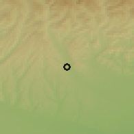 Shaded relief of the 52 km around Măneşti, drawn from the GMTED2010 grid