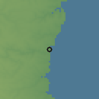 Shaded relief of the 52 km around Mangalia, drawn from the GMTED2010 grid
