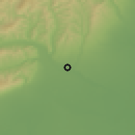 Shaded relief of the 51 km around Mărăcineni, drawn from the GMTED2010 grid