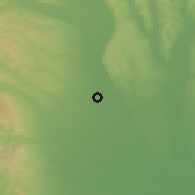 Shaded relief of the 51 km around Mărăşeşti, drawn from the GMTED2010 grid