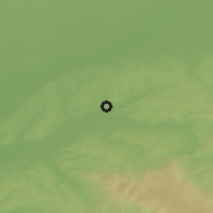 Shaded relief of the 51 km around Marghita, drawn from the GMTED2010 grid