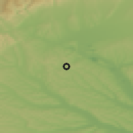 Shaded relief of the 52 km around Mătăsari, drawn from the GMTED2010 grid