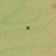 Shaded relief of the 51 km around Bălăuşeri, drawn from the GMTED2010 grid
