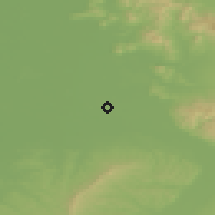 Shaded relief of the 50 km around Medieşu Aurit, drawn from the GMTED2010 grid
