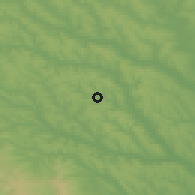 Shaded relief of the 50 km around Mihail Eminescu, drawn from the GMTED2010 grid