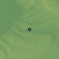 Shaded relief of the 52 km around Mircea Vodă, drawn from the GMTED2010 grid