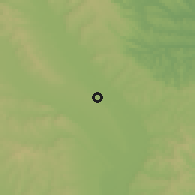 Shaded relief of the 51 km around Mirceşti, drawn from the GMTED2010 grid