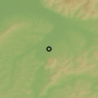 Shaded relief of the 51 km around Mireşu Mare, drawn from the GMTED2010 grid