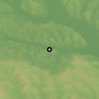 Shaded relief of the 51 km around Miroslava, drawn from the GMTED2010 grid