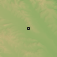 Shaded relief of the 51 km around Mirosloveşti, drawn from the GMTED2010 grid