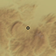 Shaded relief of the 51 km around Moeciu, drawn from the GMTED2010 grid
