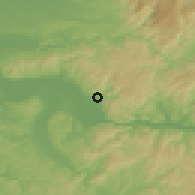 Shaded relief of the 52 km around Moldova Nouă, drawn from the GMTED2010 grid