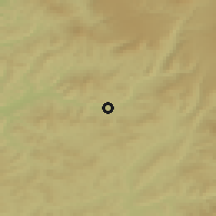 Shaded relief of the 51 km around Mugeni, drawn from the GMTED2010 grid