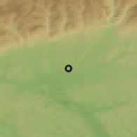 Shaded relief of the 52 km around Băleşti, drawn from the GMTED2010 grid