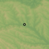 Shaded relief of the 51 km around Negreşti, drawn from the GMTED2010 grid